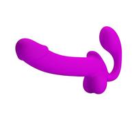 Pretty Love Kelpie Squirting Strapless Strap On - Fuchsia