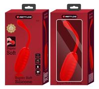 PRETTY LOVE SMART KIRK HUEVO VIBRADOR RECARGABLE ROJO