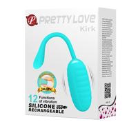 PRETTY LOVE Kirk Huevo Vibrador Recargable Verde Claro - Diseño Compacto Para Placer Discreto