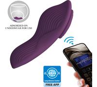 Pretty Love Mane (BW-022100HP) - Masajeador clitoriano lay-on, 2 motores, 10 modos, mando y app, morado