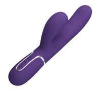Pretty Love Perlita - Vibrador rabbit 3 en 1 con estimulador de punto G (morado)