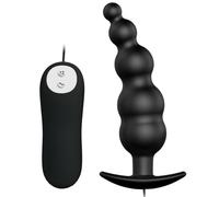 Pretty Love Plug Anal Silicona Estimulacion Extra12 Modos Vibracion Negro 1ud