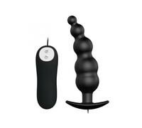 Pretty Love Plug Anal Silicona Estimulacion Extra12 Modos Vibracion Negro 1ud