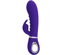 Pretty Love Prescott - vibrador para punto G con estimulador clitoriano (púrpura)