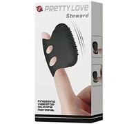 Pretty Love Flirtation Dedal Vibrador Steward Negro 1ud