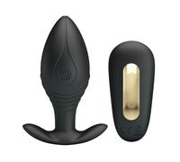 PRETTY LOVE - REGINA PLUG ANAL VIBRADOR RECARGABLE NEGRO