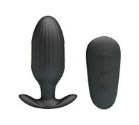 PRETTY LOVE - KELLY PLUG ANAL VIBRADOR RECARGABLE NEGRO