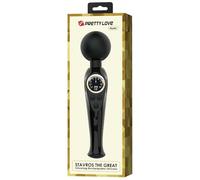 Pretty Love Vibrador Varita Skyler con pantalla LED Ø 5,5 x 22,4 cm Negro