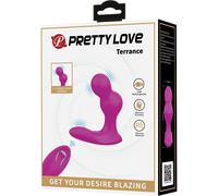Pretty Love Terrance Masajeador Vibrador Anal Morado 1ud
