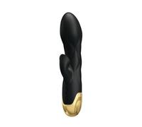 Pretty Love Vibrador de Lujo Bañado en Oro Recargable Negro 1ud