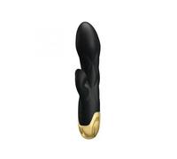 PRETTY LOVE - VIBRADOR DE LUJO BAÑADO EN ORO RECARGABLE NEGRO