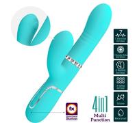PRETTY LOVE FLIRTATION VIBRADOR PUNTO G MULTIFUNCIÓN VERDE AGUA