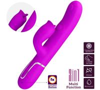 Pretty Love Vibrador Rabbit Con Licking Fucsia - 7 Modos De Estimulación Para Placer Dual