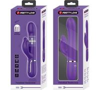 Pretty Love Zalin Vibrador Rabbit Perlas 4 en 1 Morado 1ud