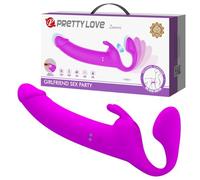 Pretty Love Zanini - Correa vibradora sin arnés Púrpura 28,3
