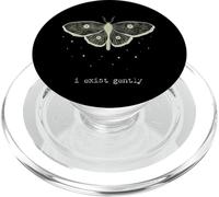 Pretty Moth - i Exist Gently - Mensaje de Identidad Moderno PopSockets PopGrip para MagSafe