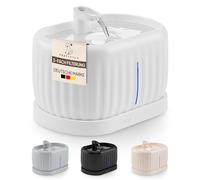 Pretty Paw Fuente de Agua para Gatos Inalámbrica 3L con Sensor de Movimiento - Batería Recargable USB, Bomba Silenciosa, Filtro Integrado - Pure Flow MAX (Blanco)