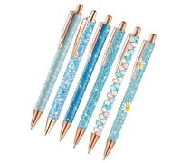 Pretty Pens For Women 6-pieces Ergonomic 1.0 Mm Aesthetic Shimmer Marker
