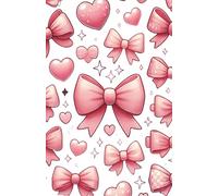 Pretty Pink Bows: A Cute and Sparkly Journal Full of Hearts, Ribbons & Charm | A 60-Page Pastel Notebook for Girls.