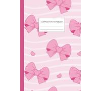 Pretty Pink Bows Notebook: Cute Aesthetic Journal for Girls • 6x9 Lined Pages • Perfect for School, Notes & Daily Writing