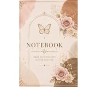Pretty Pink Floral Notebook: Lined Journal for Women, Girls, Writing, Note Taking, Journaling, School and Work