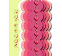 Pretty Pink Notebook | 8.5x11" | 120 lined pages: Heart Shapes on every right side of page