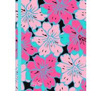 Pretty Pink, Peach And Turquoise, Hawaiian Girl Florals, 150 Lined Page, 8x11 Page, Notebook Perfect For School, Learning And Note-Taking: Created ... By: Artist Mary Elisabeth Linder @ MaryEMad