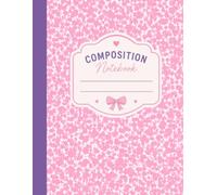 Pretty Pink & Purple Marble Composition Notebook: Cute Aesthetic Marble Journal Soft Pastel Notebook for Girls, Teens, Students and Teacher