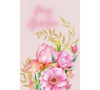 Pretty Pink Rose Gardening Notebook. A5 / 6" x 9" / 150 Pages / Paperback. Floral Notebooks for Her. Gardening Journal. Pretty Floral Notebook for her Birthday.