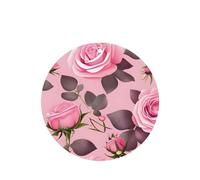 Pretty Pink Roses - Juego de 4 ambientadores de coche con aroma a lavanda para el interior del vehículo, decoración de fragancia impresa de doble cara para el armario del hogar del coche