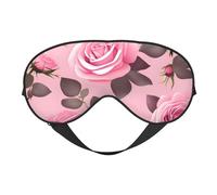 Pretty Pink Roses - Máscara de ojos suave, unisex, cómoda y transpirable, adecuada para el descanso diario. Te ayuda a entrar rápidamente en un sueño profundo.