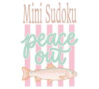 Pretty Pocket Mini Sudoku: Small Travel Size Puzzle Book Puzzle Book | 6x9 inches, 110 pages | 50+ puzzles...Gift for Travel, Holidays, and Screen-Free Time and Relaxation |Solutions Included