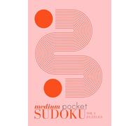 Pretty Pocket Sudoku - Medium Puzzle Book: Small Travel Size 4 x 6 Inches | One Puzzle Per Page | Minimal Bauhaus Cover