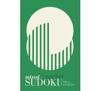 Pretty Pocket Sudoku - Mixed Puzzle Book: Small Travel Size 4 x 6 Inches | One Puzzle Per Page | Minimal Bauhaus Cover