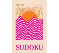 Pretty Pocket Sudoku - Mixed Screen Free Puzzles: Minimal Small Travel Size 4 x 6 Inches - Orange & Pink Pop Art