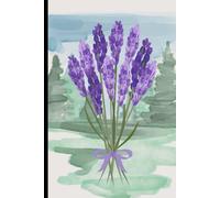 Pretty Purple Flowers and Bow: Composition Notebook