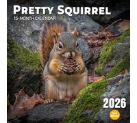 Pretty Squirrel 2026 Calendar: Fluffy tails and bright eyes among the autumn leaves