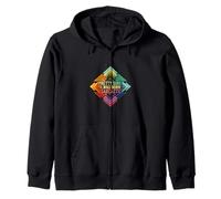 Pretty Sure I Was Born Sarcastic Funny Retro Geometric Sudadera con Capucha