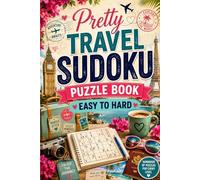 Pretty Travel Sudoku Puzzle Book Easy To Hard, sudoku books for adults, sudoku puzzles