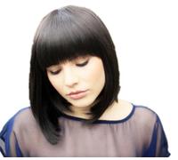 Prettyland Peluca natural mate BOB negra a medio larga melena muy natural cleopatra Pulp Fiction Mia Wallace C932