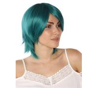 Prettyland Peluca verde de caballero de longitud media y pelo recto escalonado Ribbons Almark The Gundam C1491