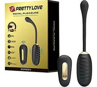 Pretty Love Doreen Huevo Vibrador Recargable Negro - Diseño Elegante Con Control Remoto Para Libertad Sensorial