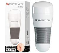 Prettylove Masturbador Kitty Blanco Boca - 200 gr