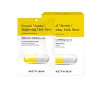 PRETTYSKIN - Essential Vitamin C Brightening Mask Sheet - 10piezas