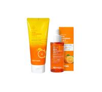 PRETTYSKIN - The Pure Jeju Tangerine Vita C Ampoule - 52ml (1ea) + Peeling Gel - 150ml (1ea) Set