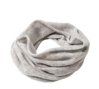 Prettystern - Bufanda con hebillas unisex, 100% cachemira lana para mujer, gris claro, Talla única