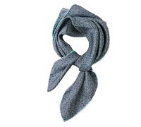 Prettystern Señor Dame Bandana de Seda Pura Handrolliertes Seda Pañuelo Unisex Nickituch, 36 Azul Turquesa, 53/53 cm, handgerollter Saum