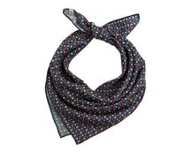 Prettystern Señor Dame Bandana de Seda Pura Handrolliertes Seda Pañuelo Unisex Nickituch, 84B, 53/53 cm, handgerollter Saum