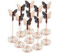 PRETYZOOM 1 Juego Carpeta De Notas Dispensador Astilla Titulares Producto Paraca Punto Vicio Saludar Cajas De Archivo Número De Mesa De Oro Enchufar Planchar Rose Gold 10 Piezas