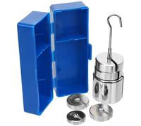 PRETYZOOM 1 Juego de Pesos Ranurados con Percha de Metal, Precisión para Laboratorio, Herramienta de Acero para Clases y Pruebas Físicas